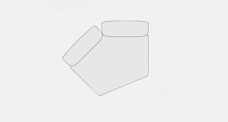 Italian minimalist petal sofa designer creative special-shaped modular sofa corner fabric sofa