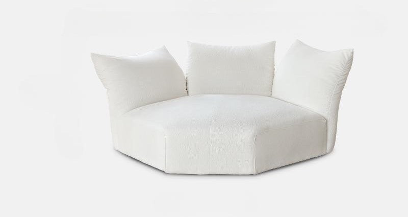 Italian minimalist petal sofa designer creative special-shaped modular sofa corner fabric sofa
