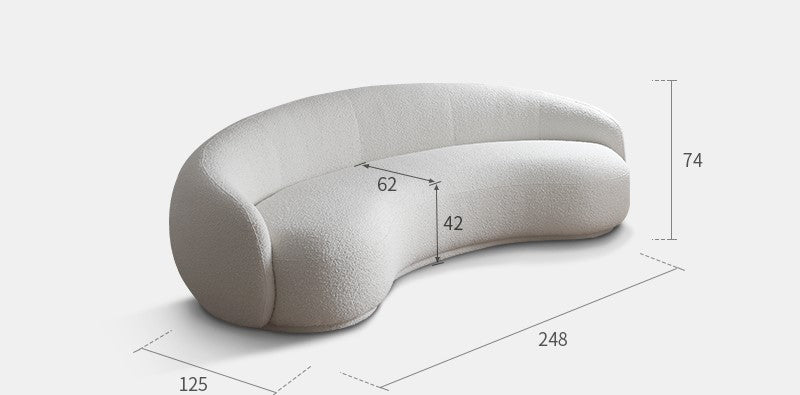 Minimalist special-shaped sofa Italian style designer living room Julep sofa curved cashew sofa