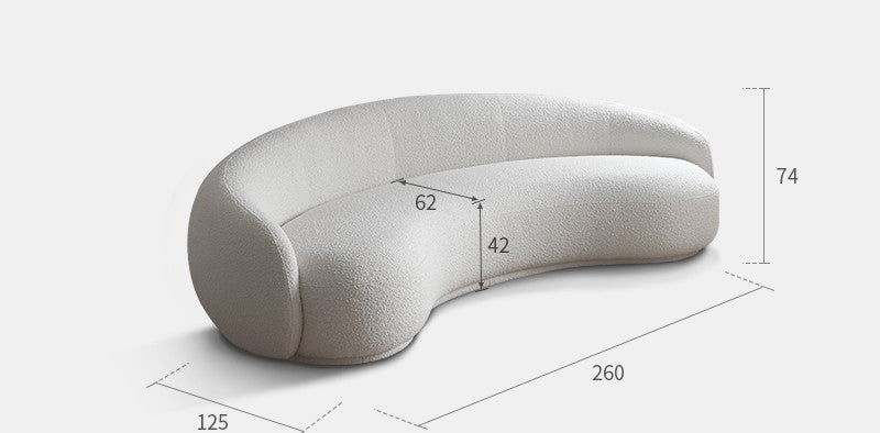 Minimalist special-shaped sofa Italian style designer living room Julep sofa curved cashew sofa