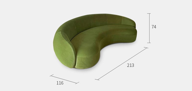 Minimalist special-shaped sofa Italian style designer living room Julep sofa curved cashew sofa