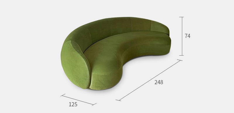 Minimalist special-shaped sofa Italian style designer living room Julep sofa curved cashew sofa