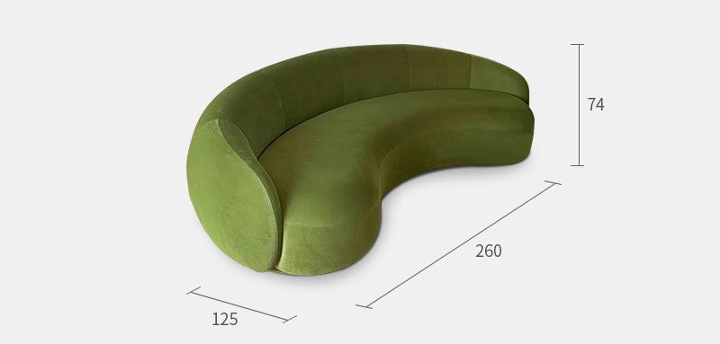 Minimalist special-shaped sofa Italian style designer living room Julep sofa curved cashew sofa
