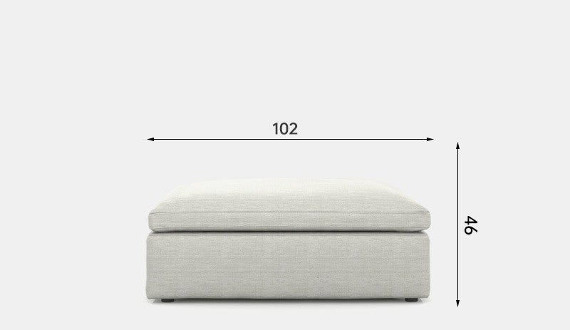 Cloud sofa cream style Italian living room down high-end villa linen cotton linen lazy fabric sofa