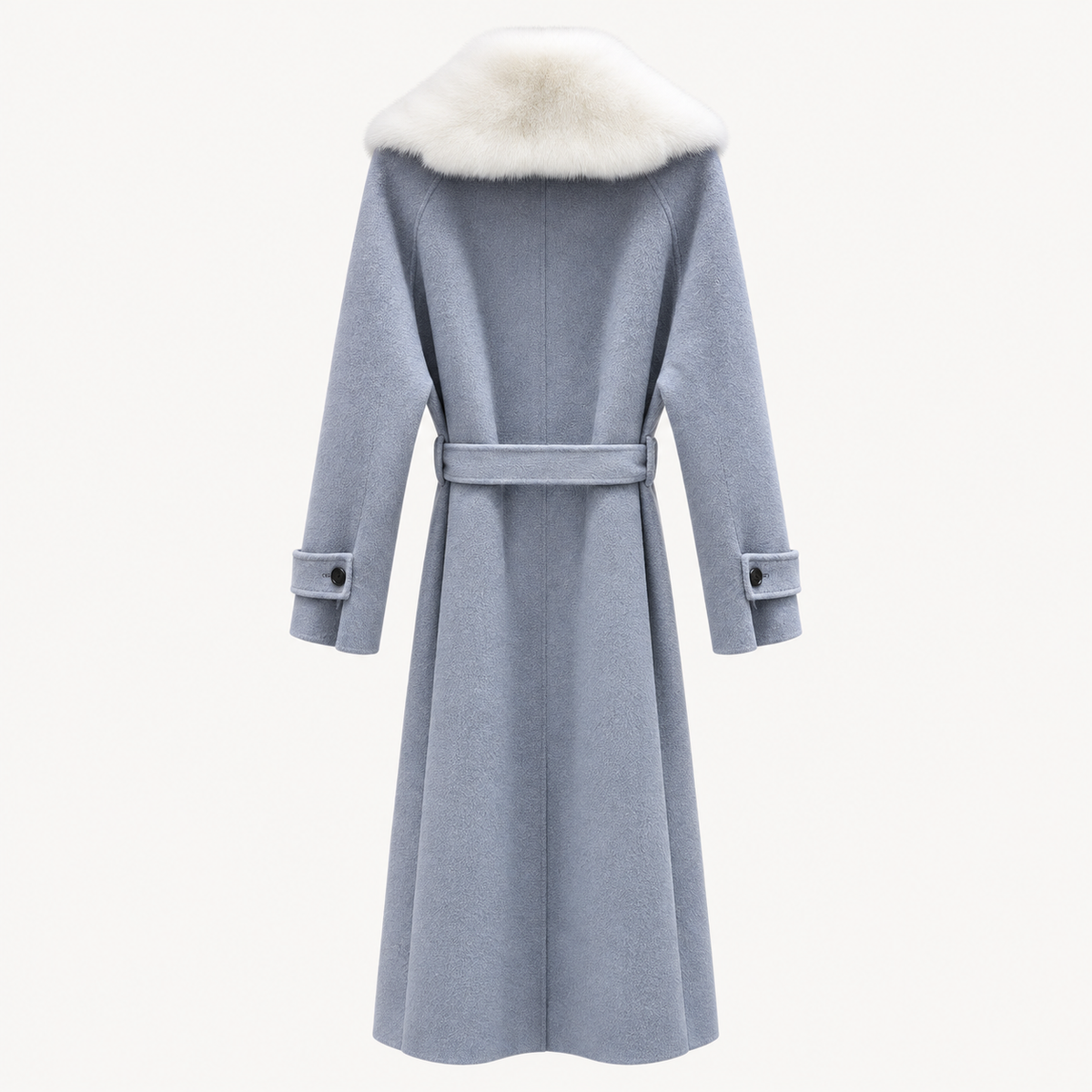 Celeste Fur Collar Long Coat