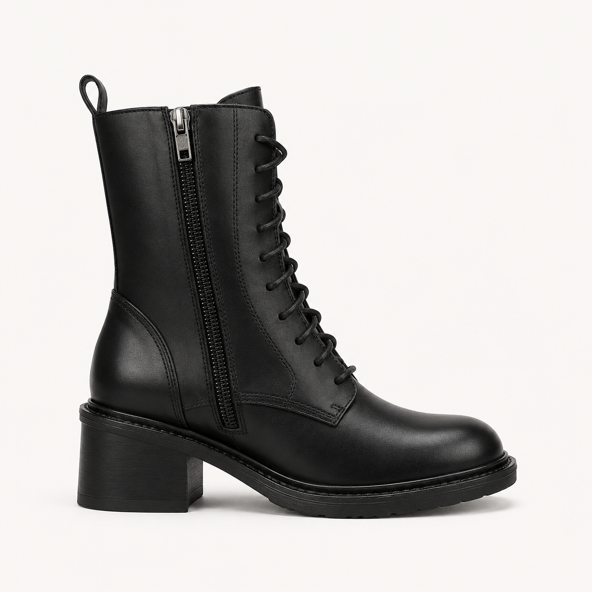 Lace-Up Knee-High Boots