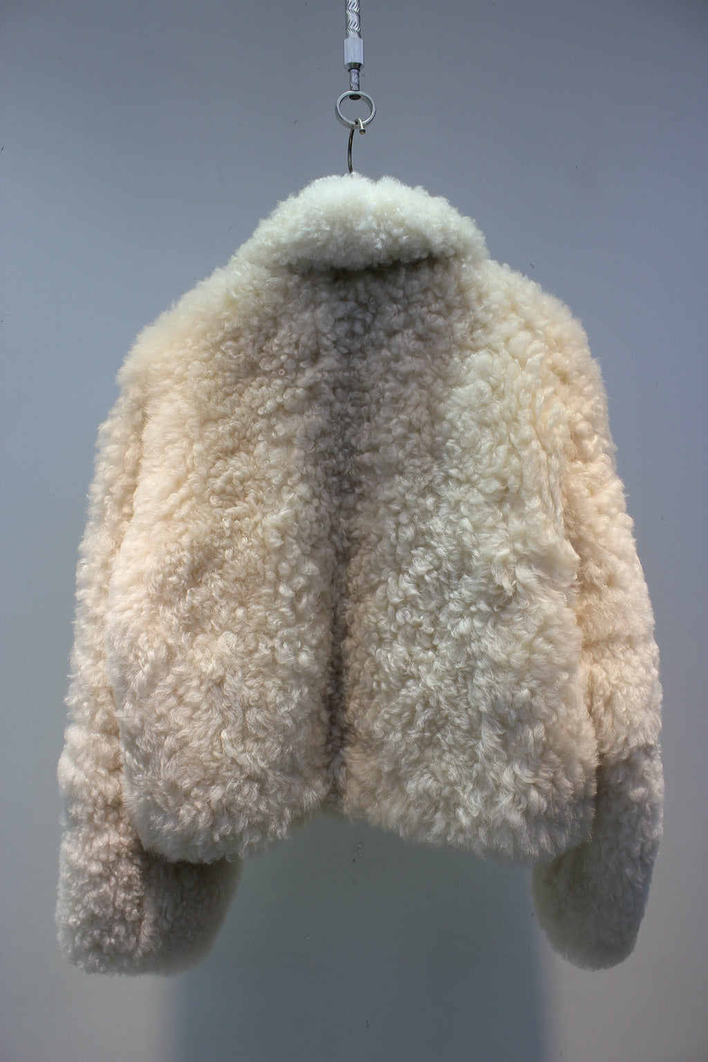 Lcelandic imported sheepskin all-in-one French style short fur coat