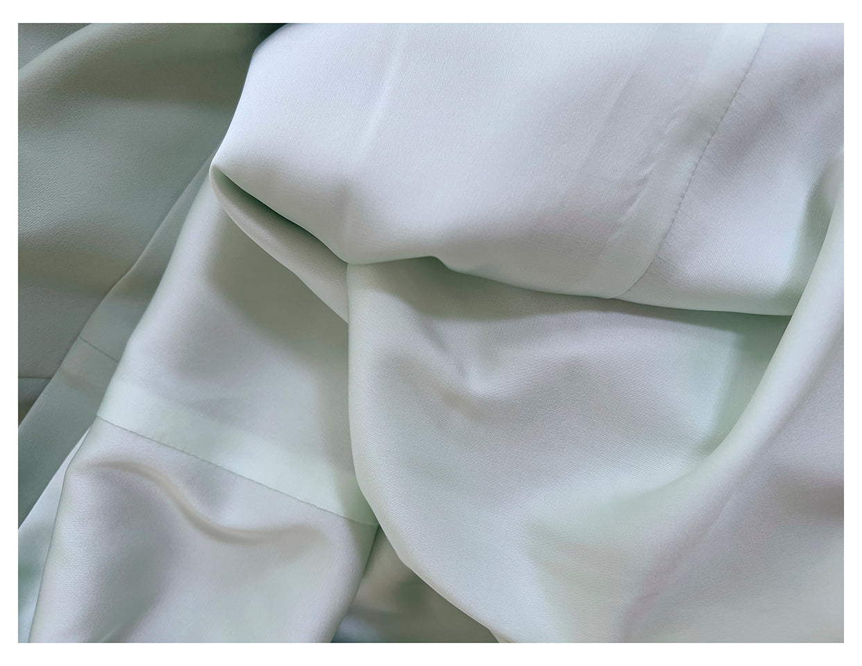 Mint Green Square Neck Ribbon Slim Fit Satin Dress