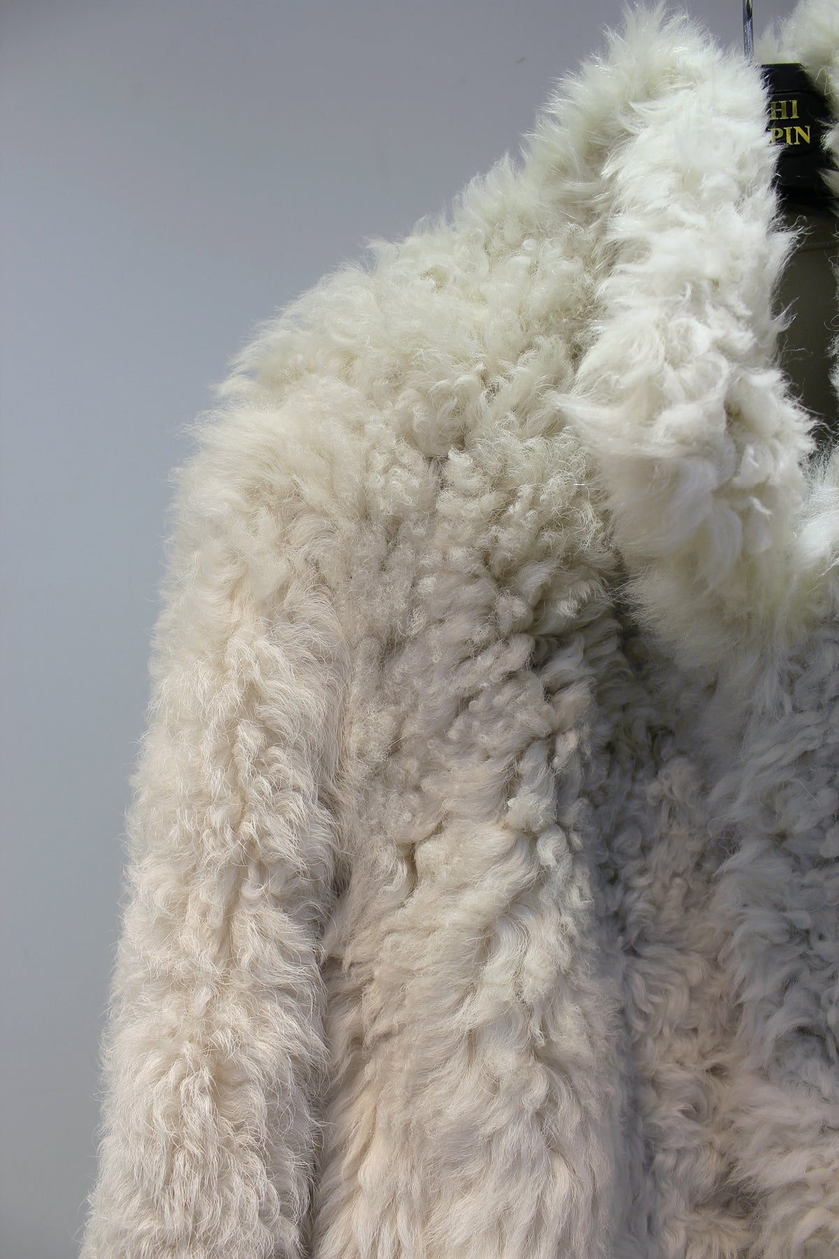 Spanish Tuscan sheepskin all-in-one simple short fur coat