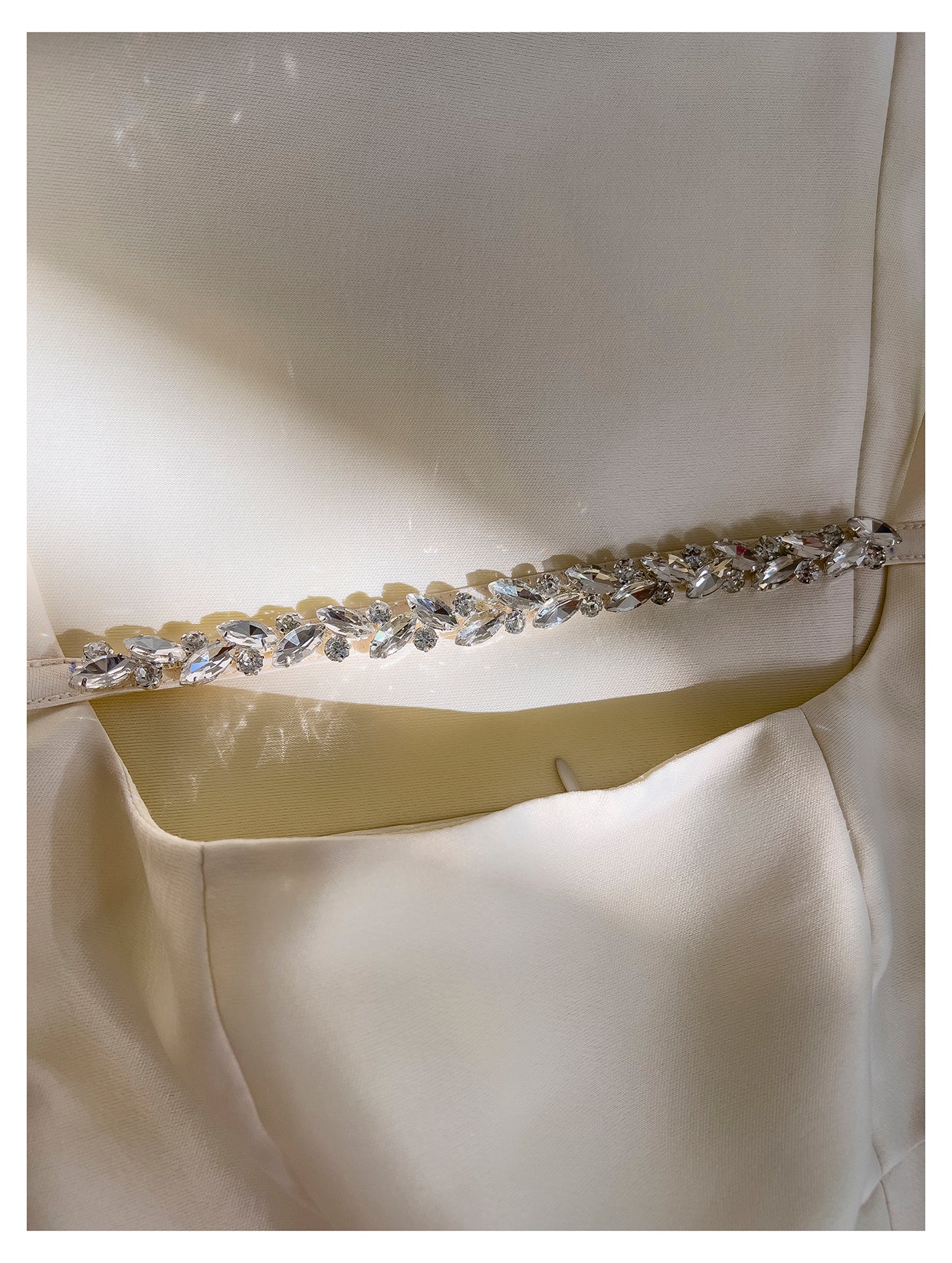 French Vintage Satin Dress