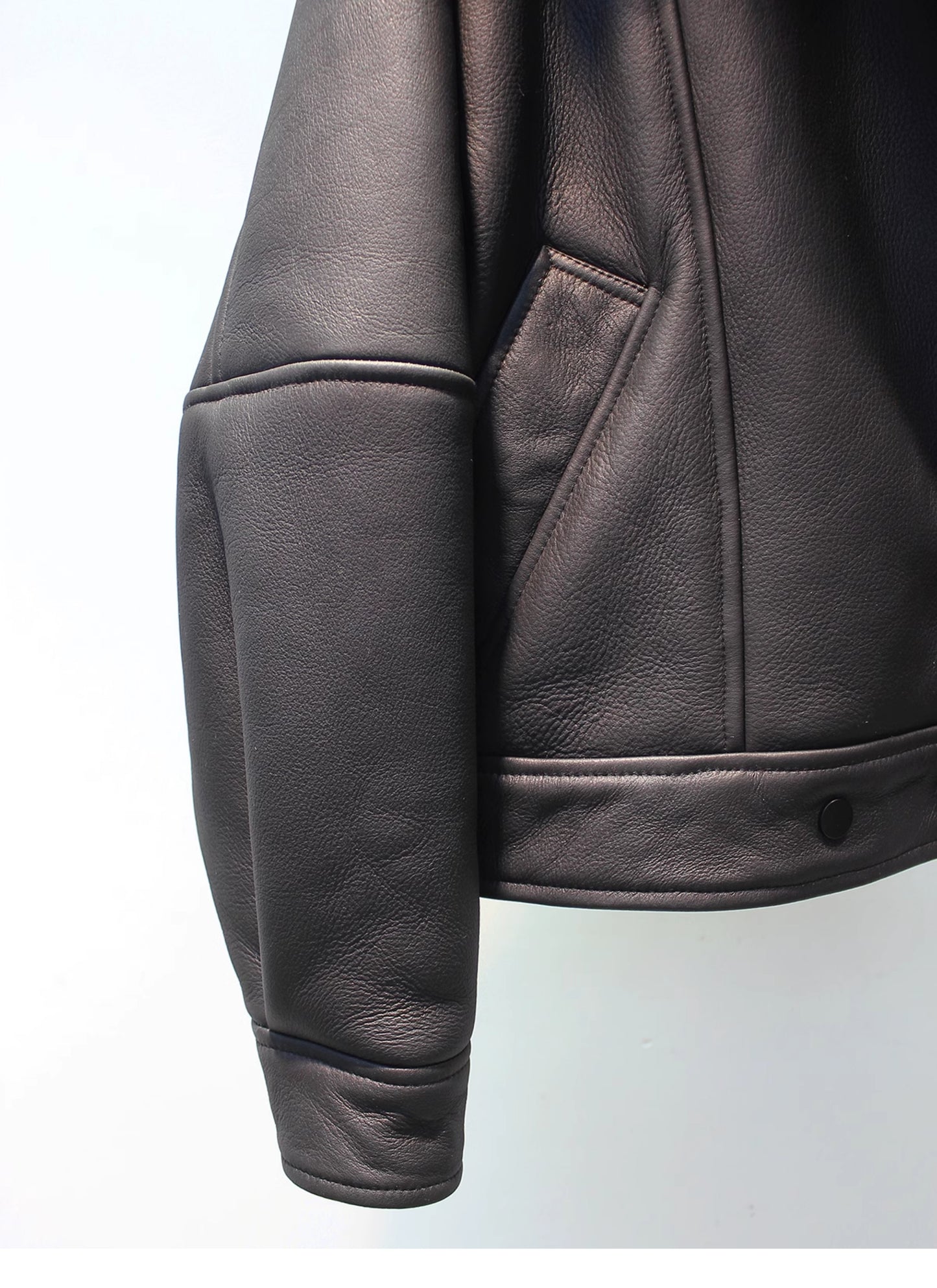 Shearling Fur Biker Jacket