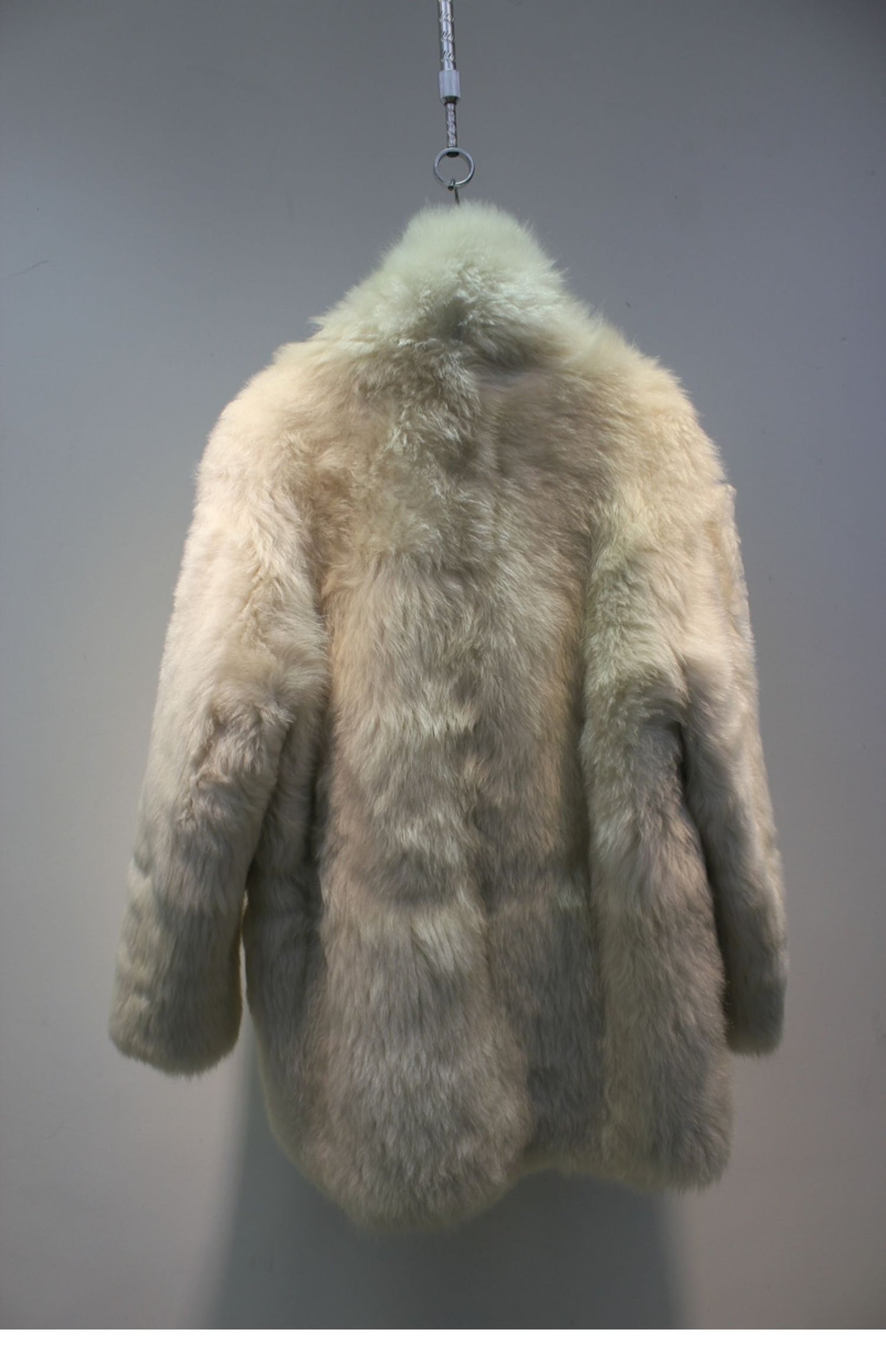 Tuscan fur one-piece temperament lapel reversible fur coat