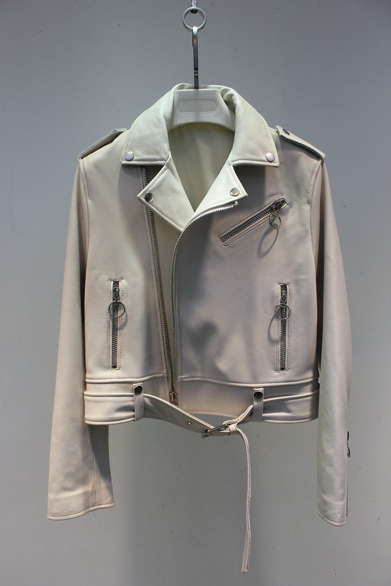 black sheepskin jacket