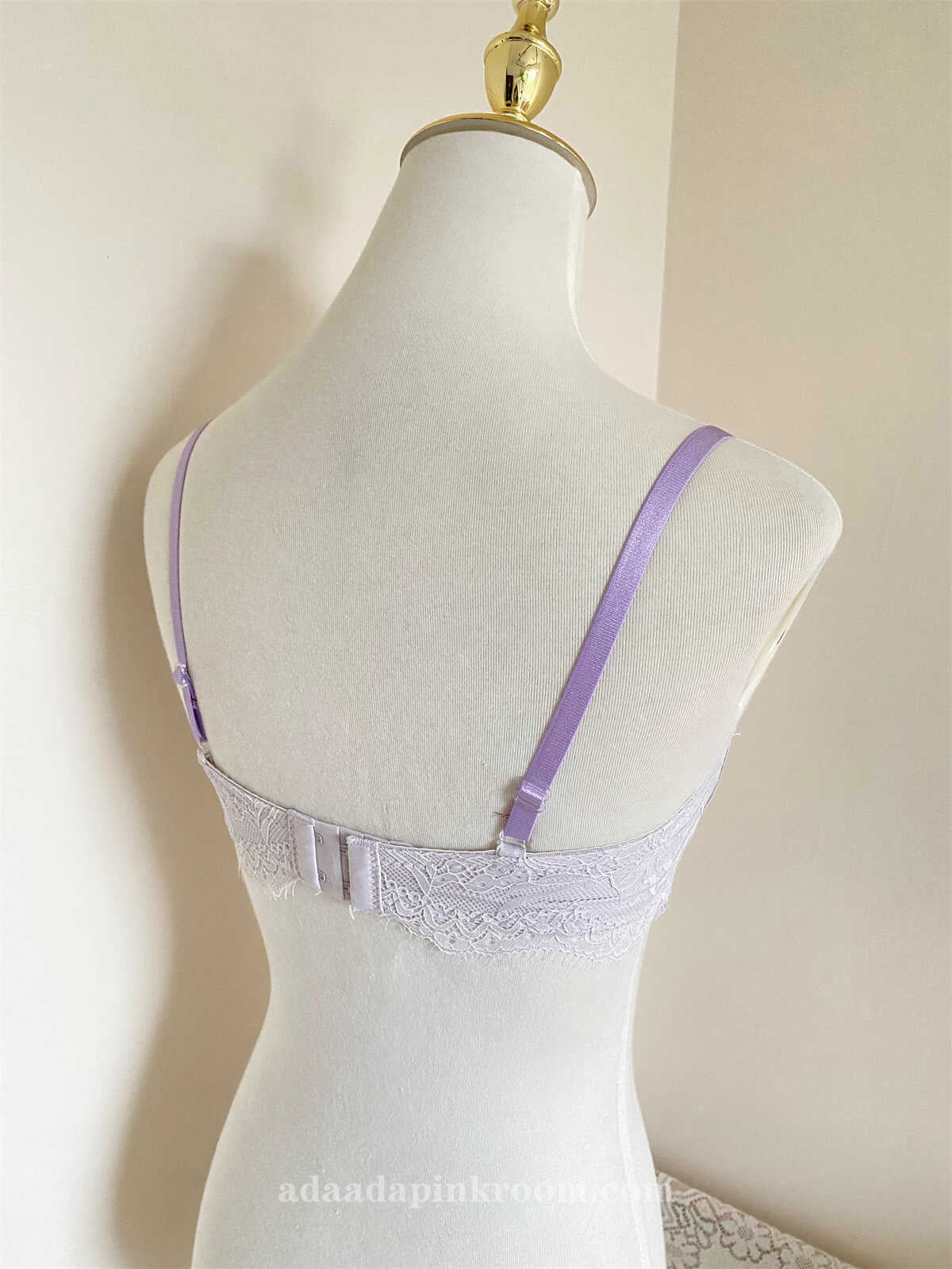 Purple lace underwear tube top thin inside