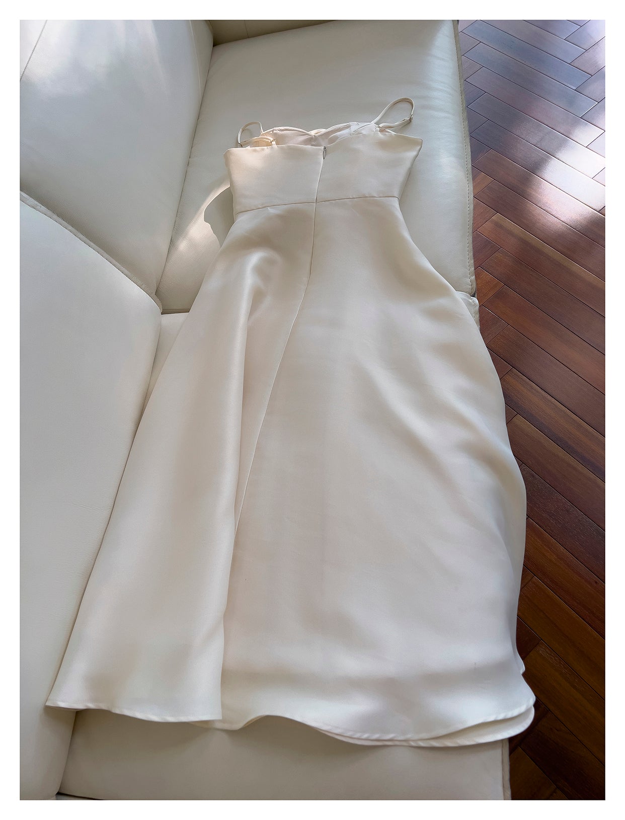 Floral Satin Party Gown Dress
