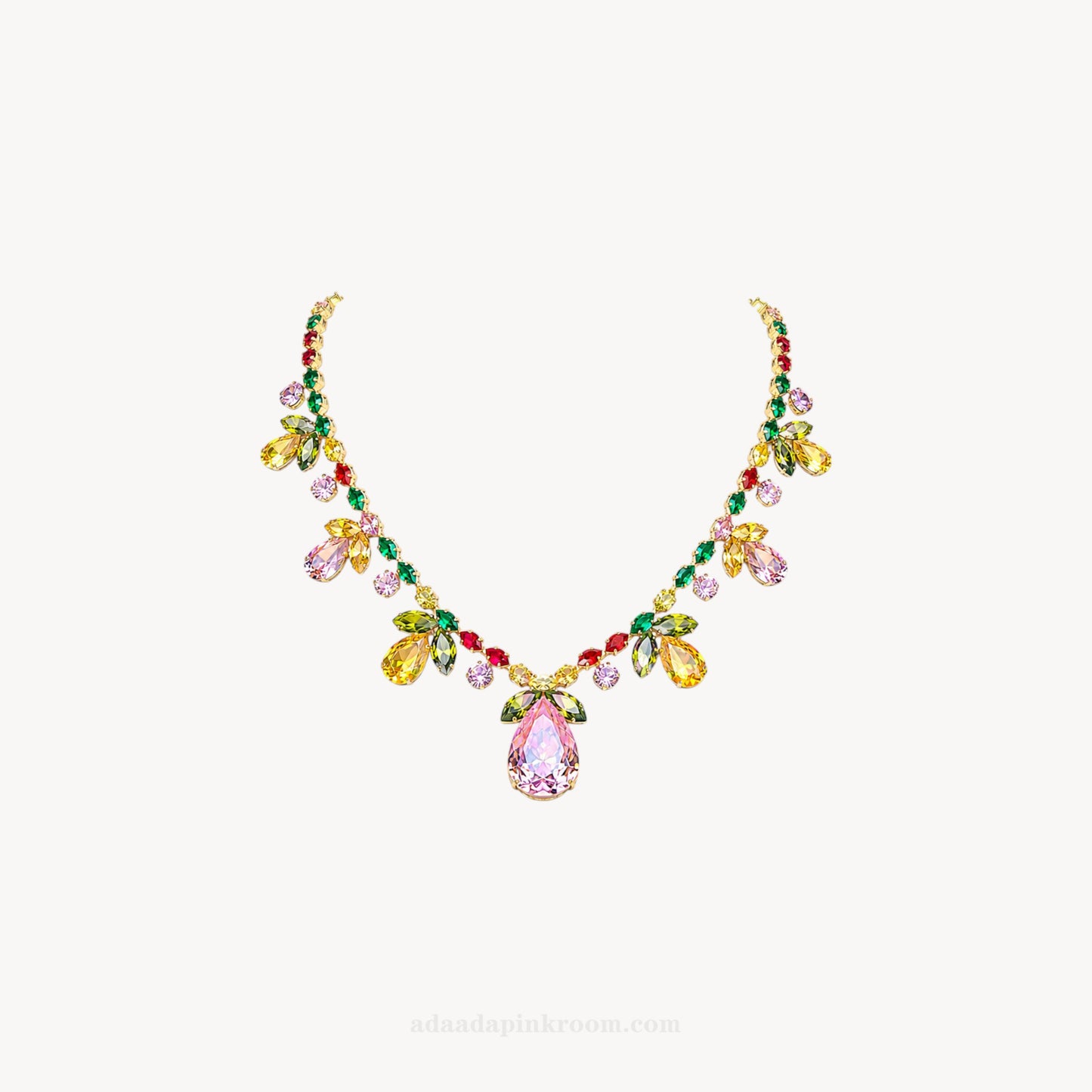 Multicolored Crystal Necklace