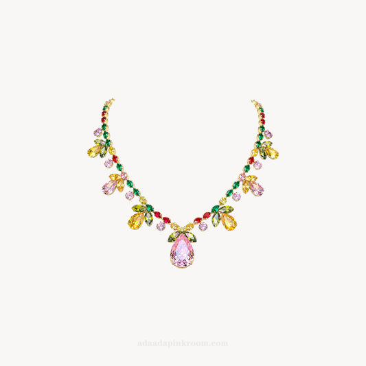 Multicolored Crystal Necklace