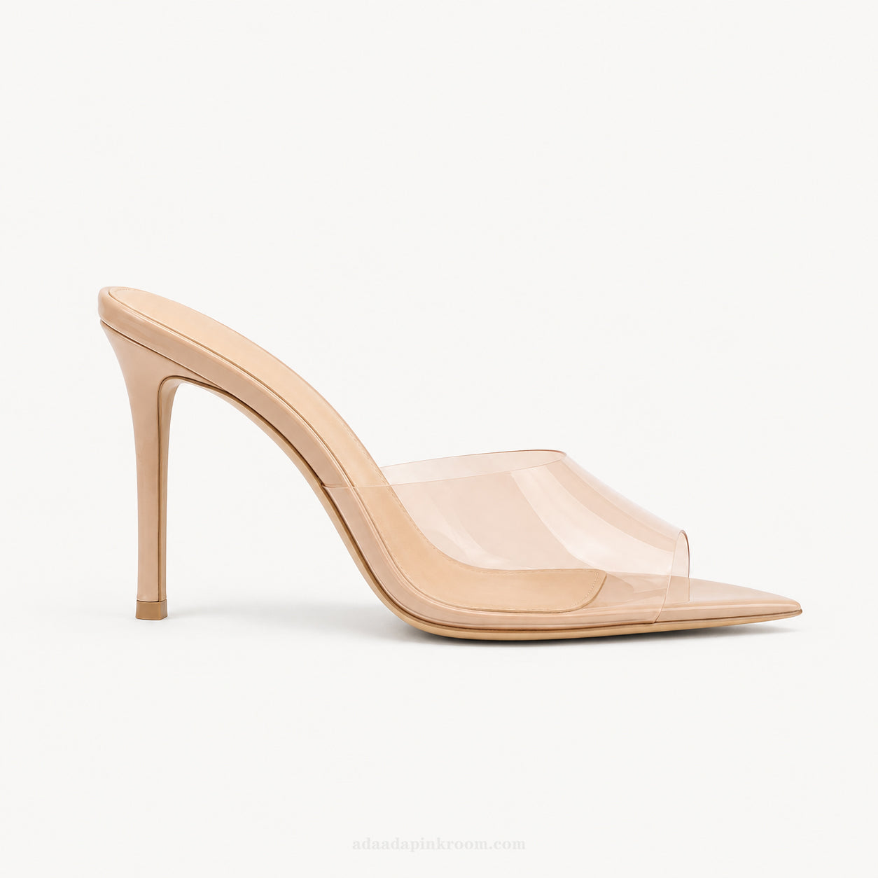 Transparent Mule Heels