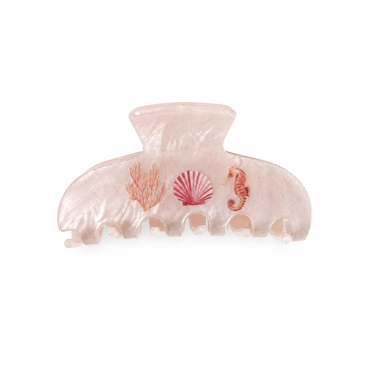 Medium Clip in Peach Seashell Sundae