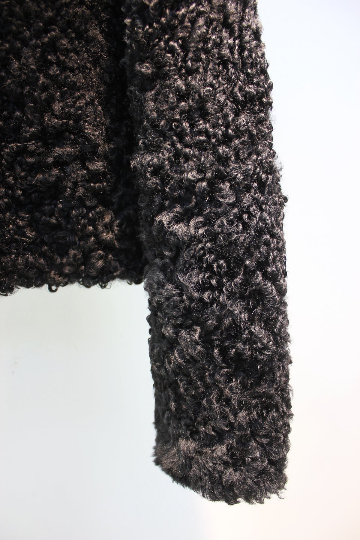 Lcelandic imported sheepskin all-in-one French style short fur coat