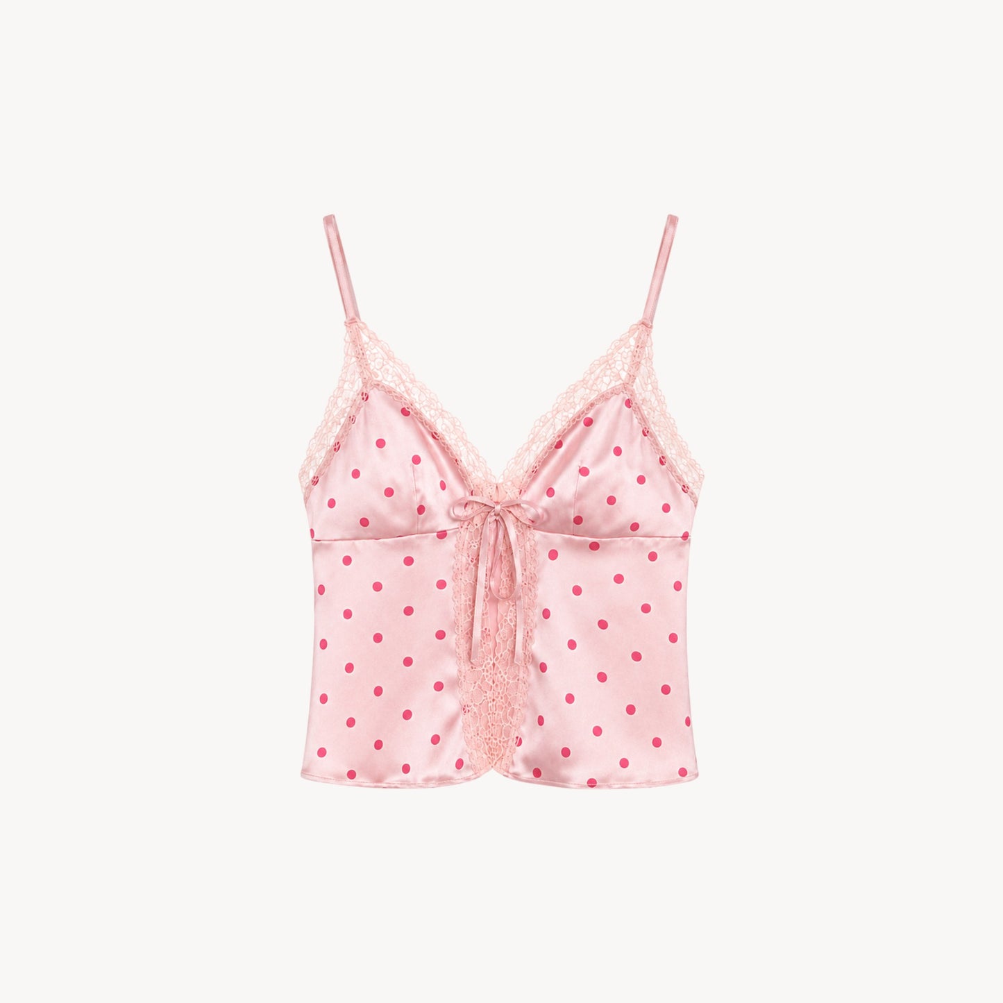 POLKA DOT SATIN PAJAMA SET