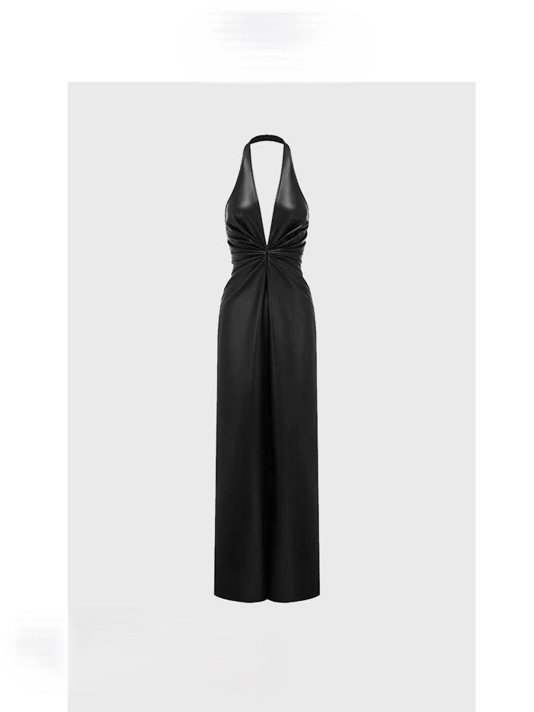 Black Halter Neck Dress