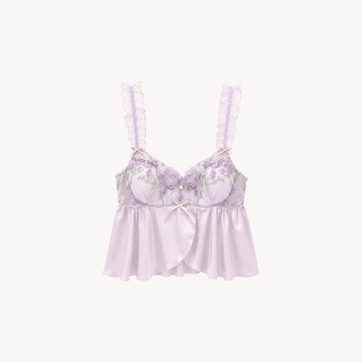 FLORAL SATIN PAJAMA SET