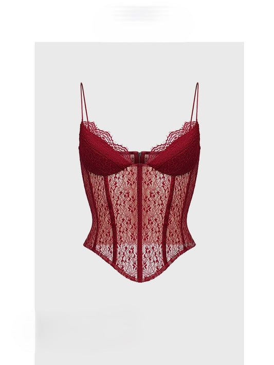 Red Lace Camisole