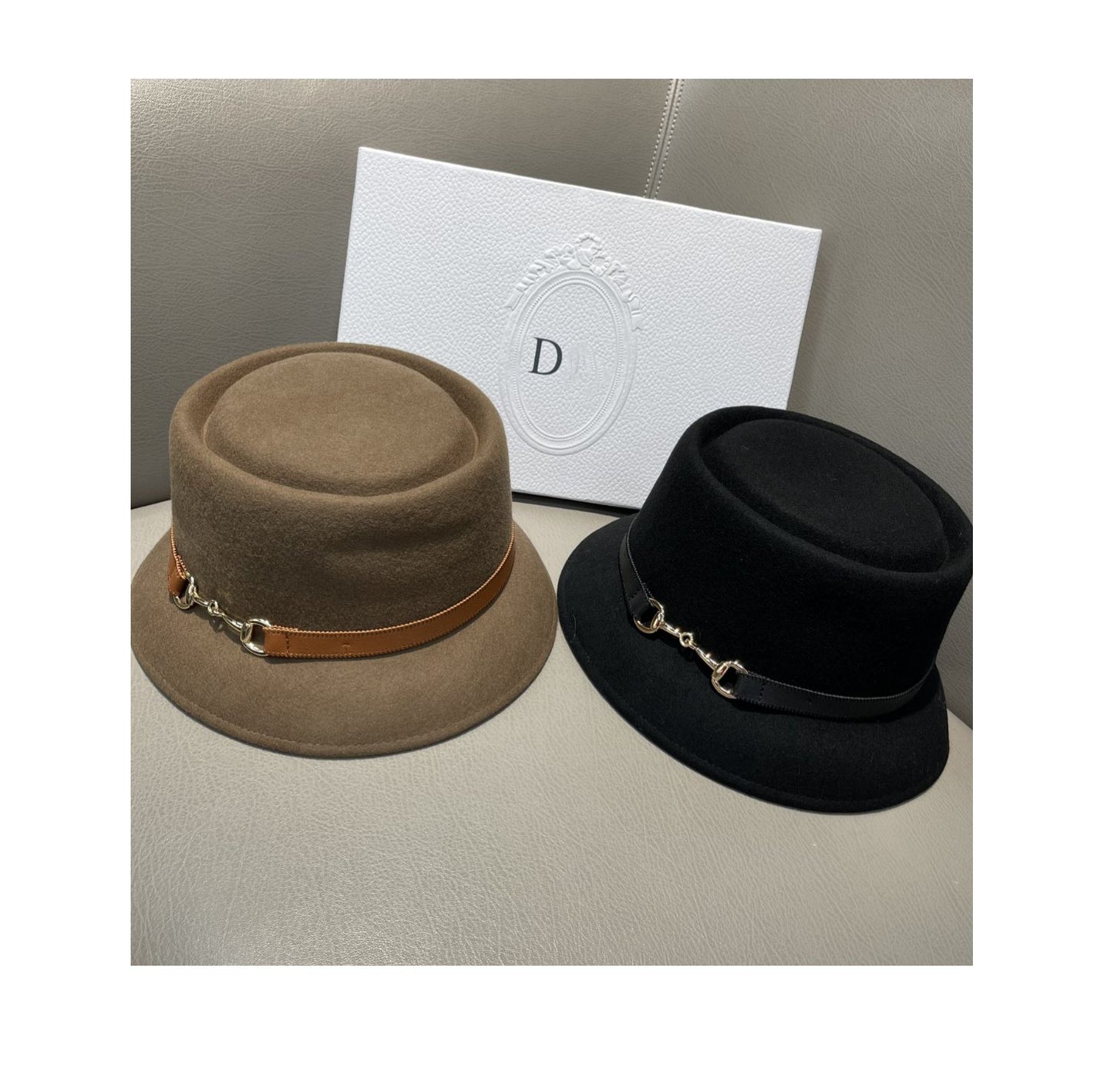 British vintage pure wool basin hat