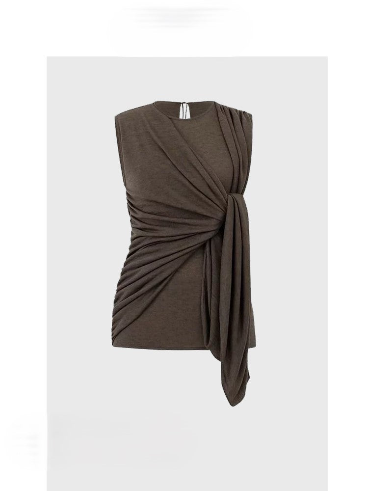 Slim fit top with strap design