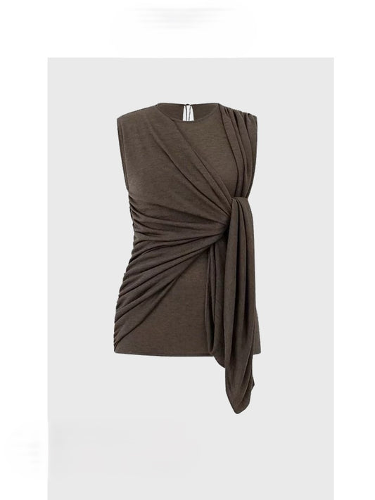 Slim fit top with strap design