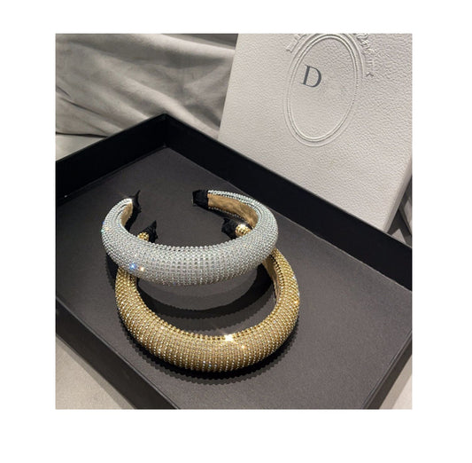 Korean simple full diamond headband