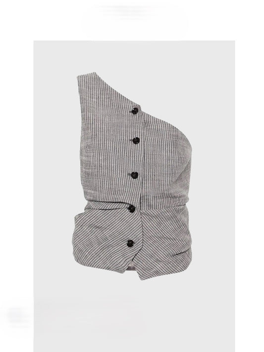 Asymmetric short camisole
