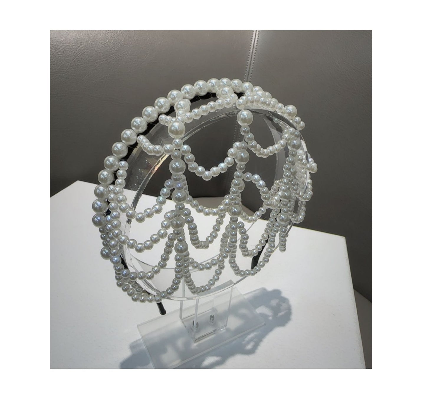 Small fragrant hairband with handmade temperament and hollow design
