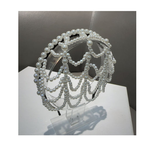Small fragrant hairband with handmade temperament and hollow design