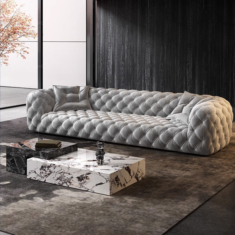 Moon surface sofa Italian minimalist sofa living room high-end designer large flat floor villa sofa