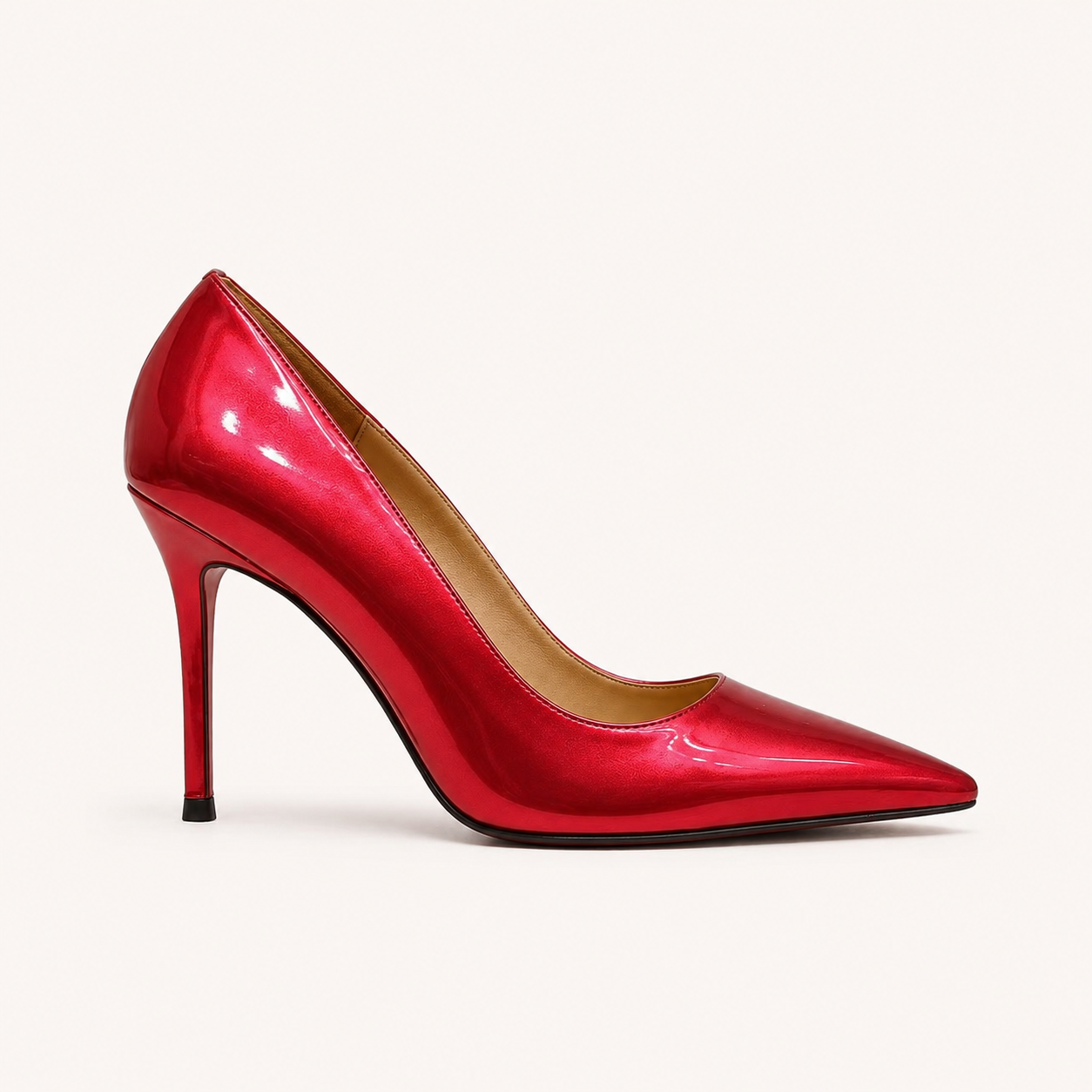 Calfskin Pointed-Toe Pumps