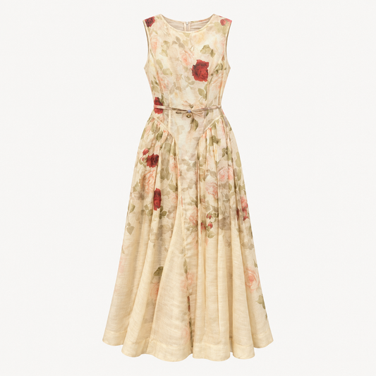 Rose Garden Sleeveless Maxi Dress