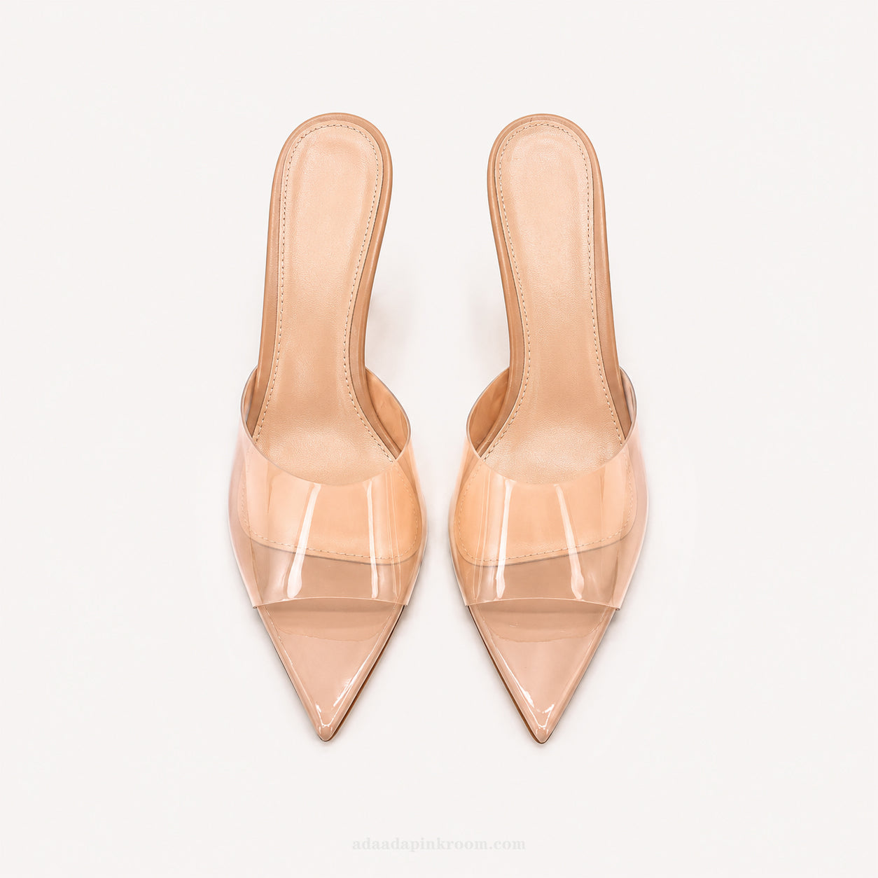 Transparent Mule Heels