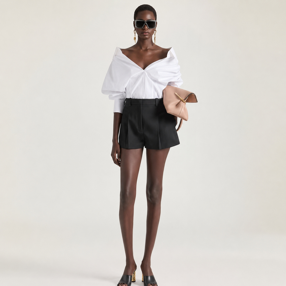 Twisted Poplin Shirt