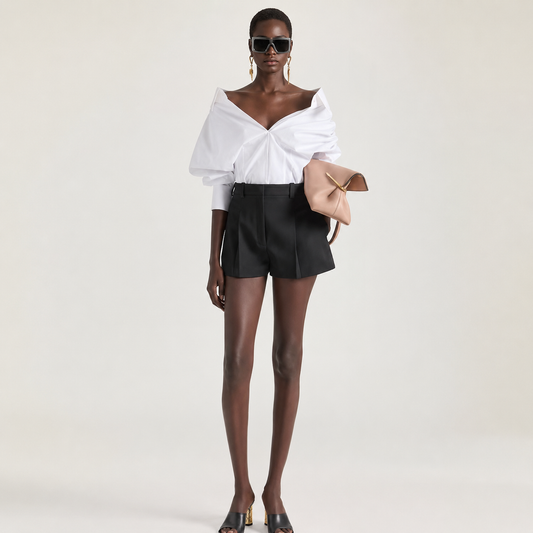 Twisted Poplin Shirt