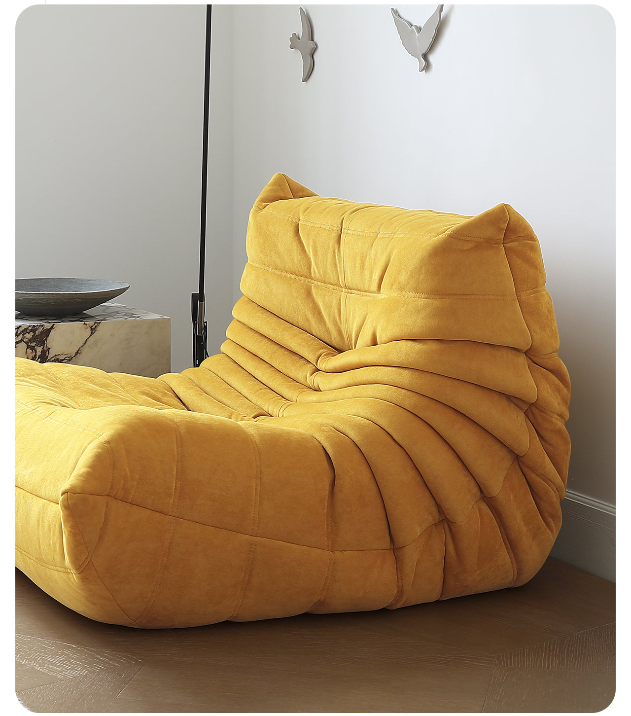 Girly pink single leisure chair minimalist designer modern minimalist ins style caterpillar lazy sofa