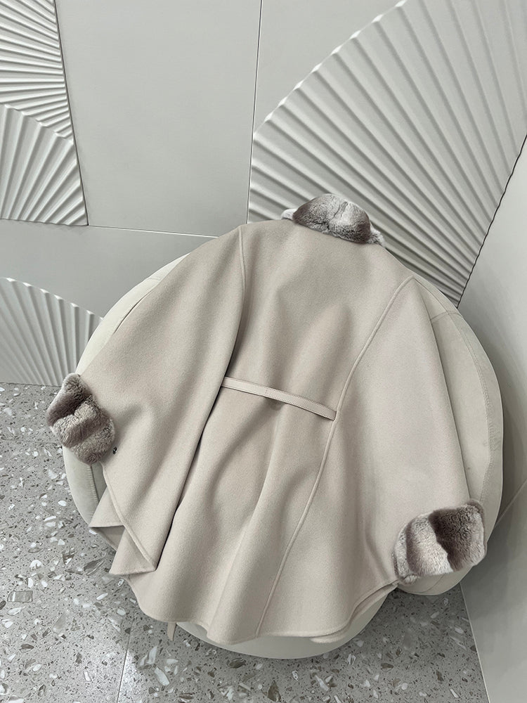 Cashmere Cape Rabbit Fur