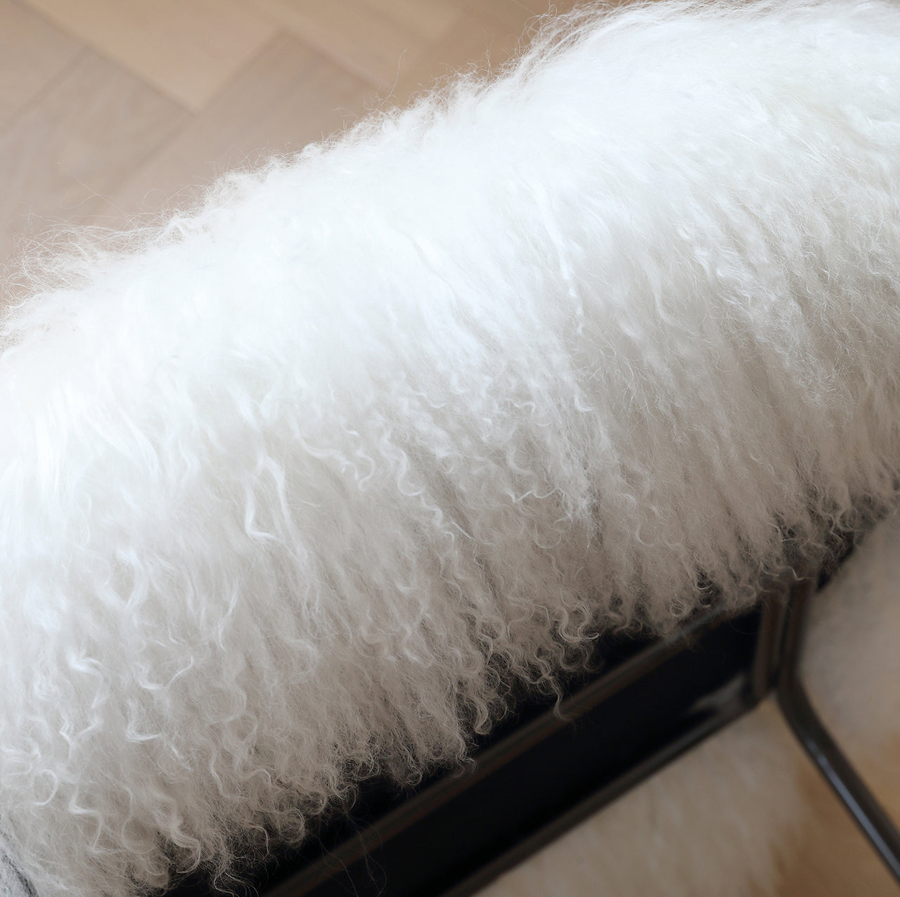Nordic style dressing chair Italian light luxury balcony living room hair leisure chair imported wool single chair
