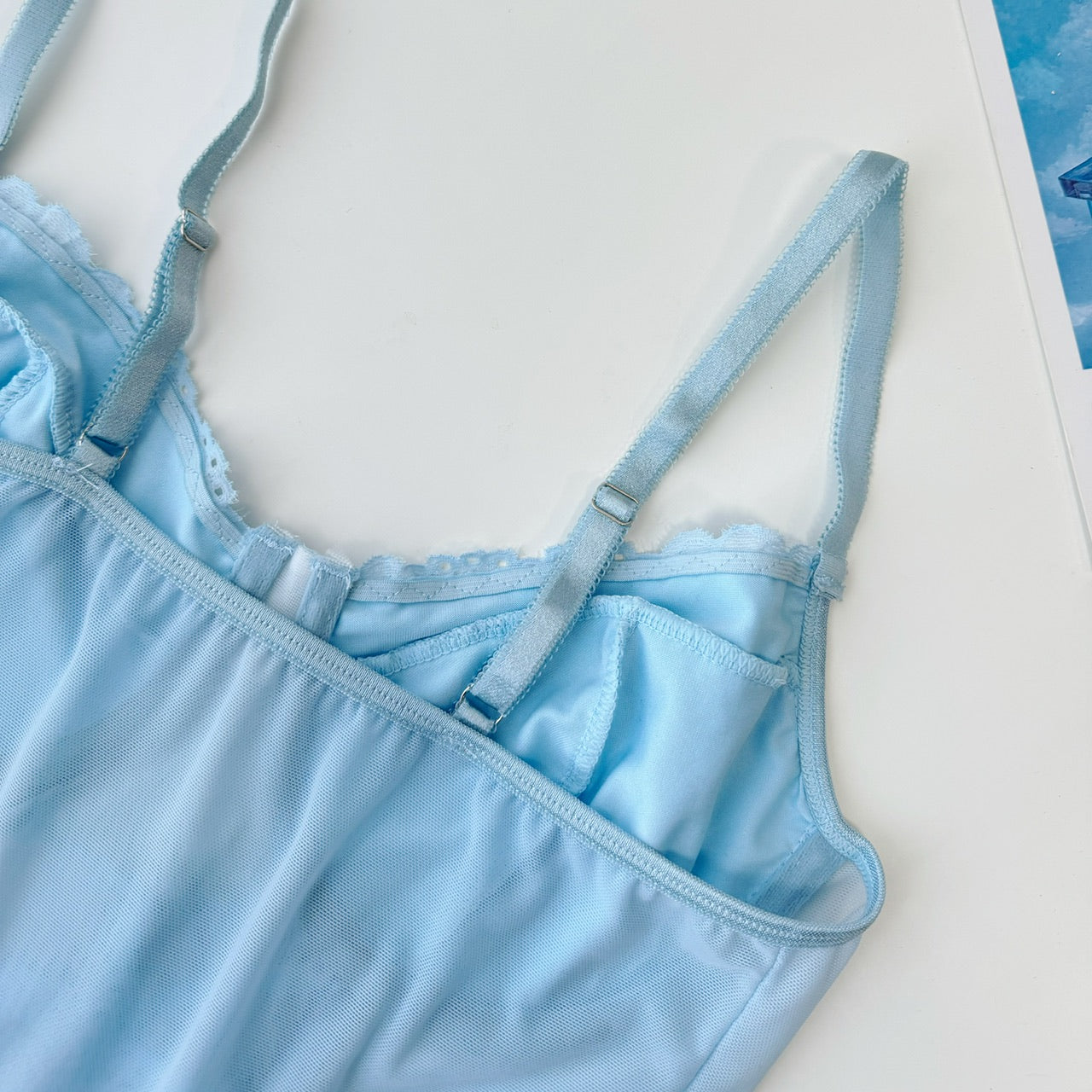 Blue Lace Camisole