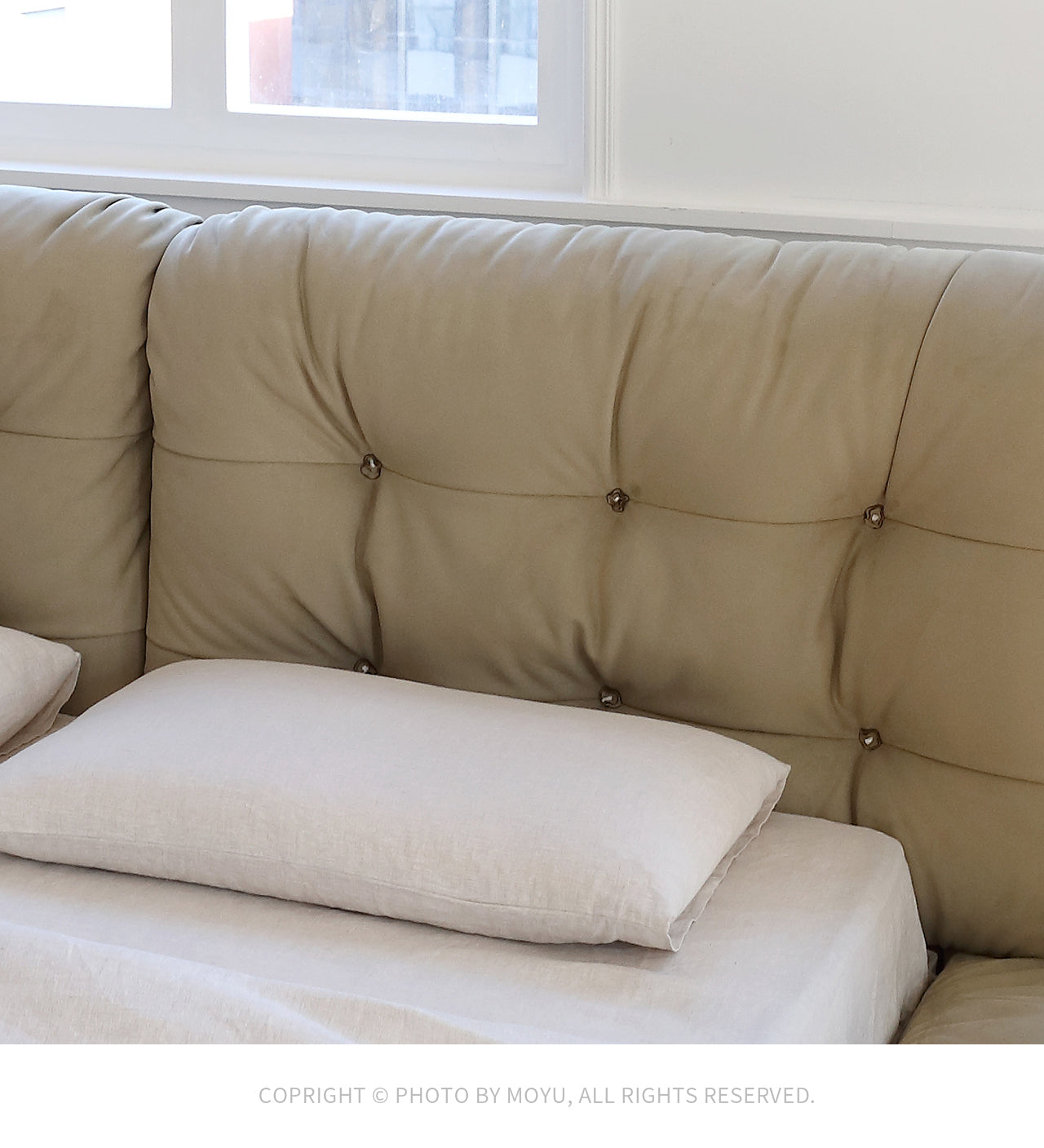 Yunduo fabric bed modern simple floor-standing large bed master bedroom Italian-style double bed