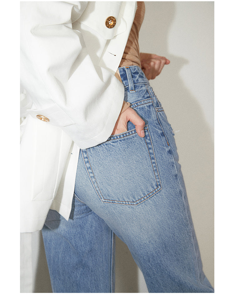 Style Relaxed Slim Boot Straight Jeans