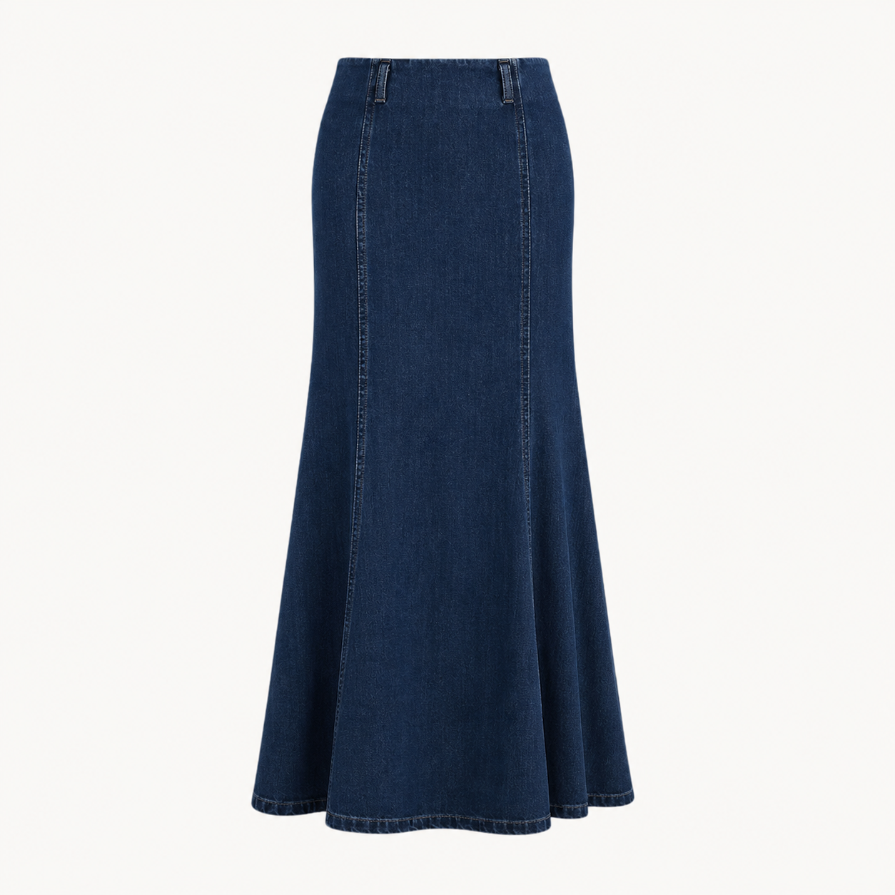Denim Mermaid Maxi Skirt
