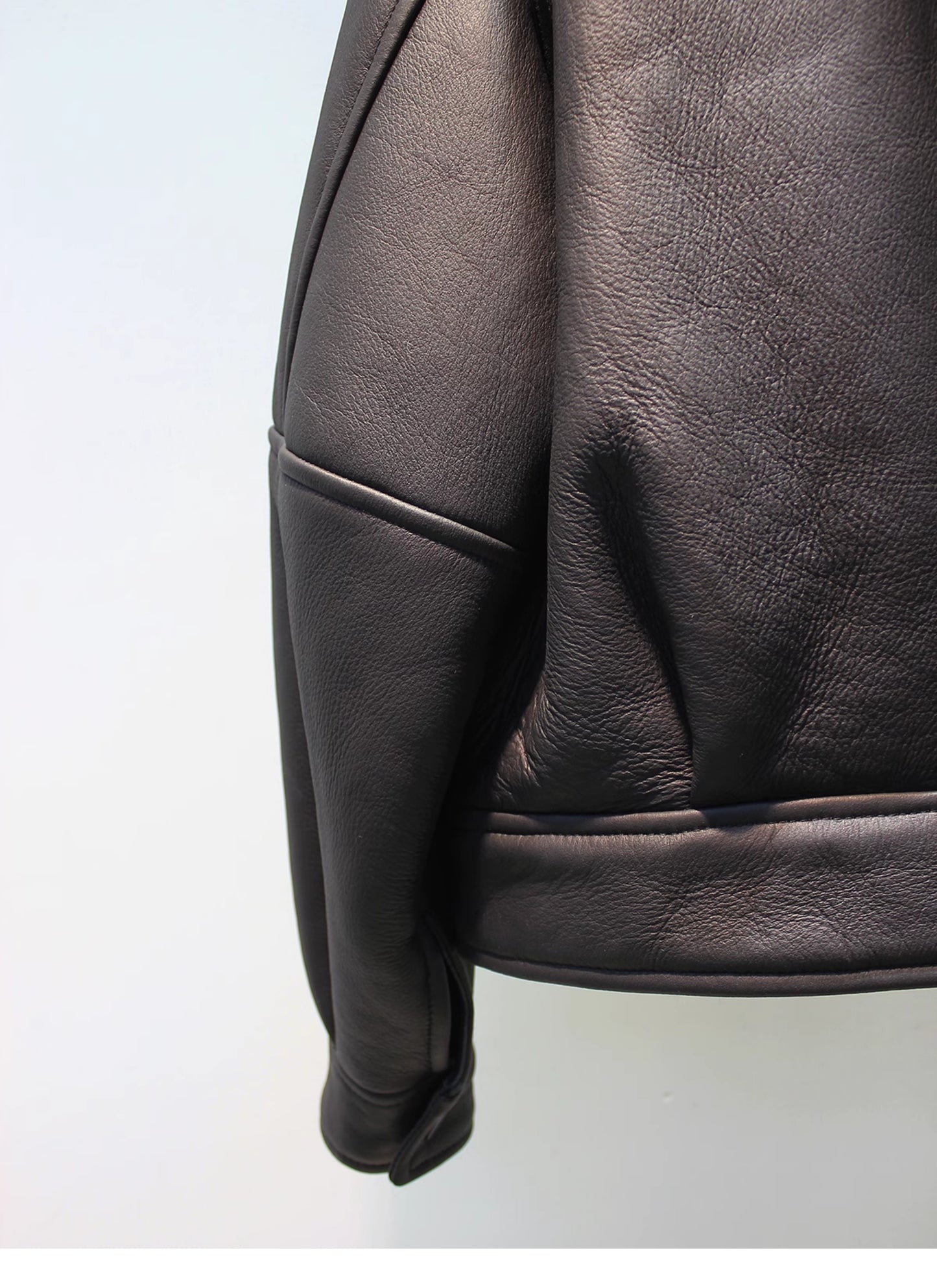 Shearling Fur Biker Jacket