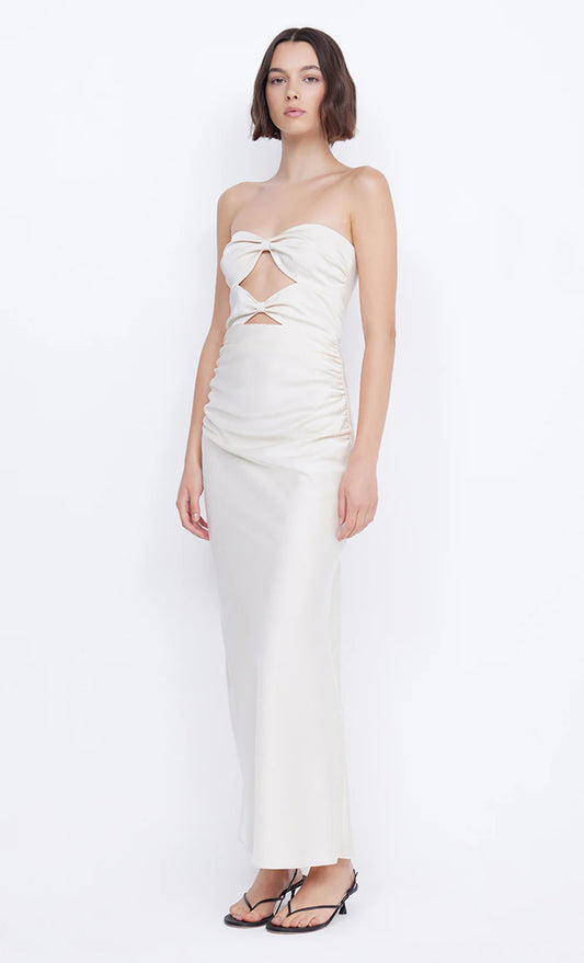Strapless Butterfly Fitted Dress